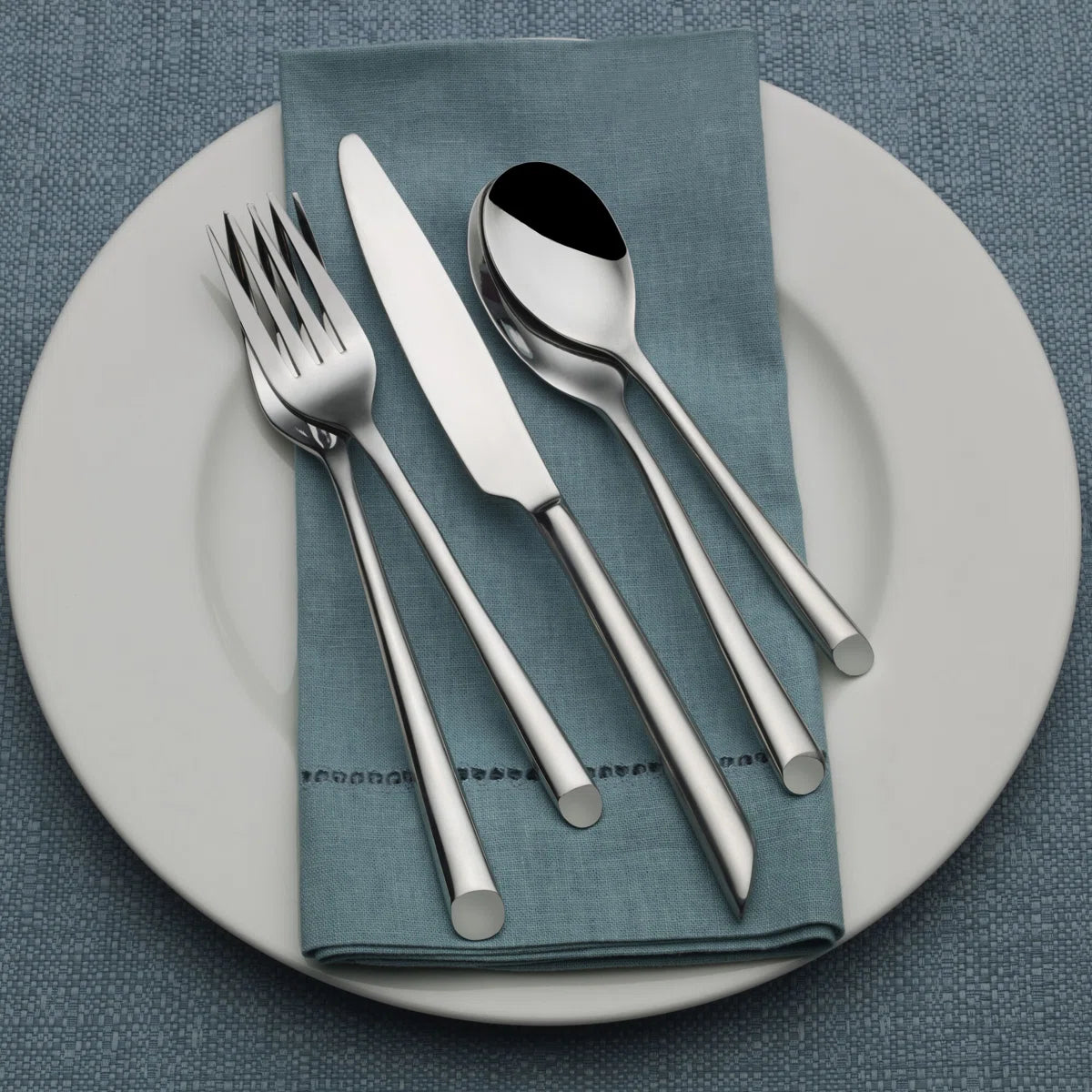 Towle Living Wave 20-Piece Forged Stainless Steel Flatware Set, Service for 4