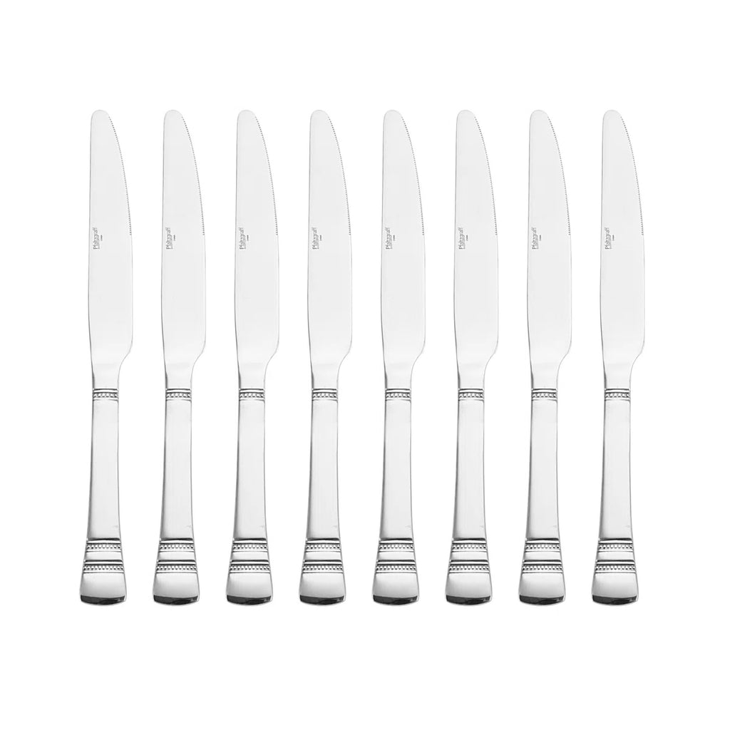 Pfaltzgraff Sapphire Bay 53-Piece Stainless Steel Flatware Set, Service for 8