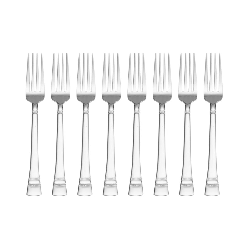 Pfaltzgraff Sapphire Bay 53-Piece Stainless Steel Flatware Set, Service for 8